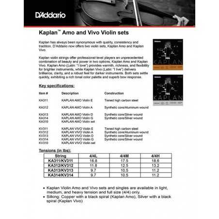 D'Addario KV310-44M | Casa Abreu - Loja de Instrumentos Musicais