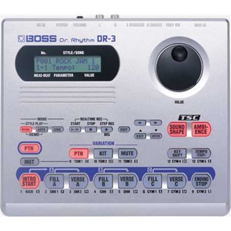 DRUM MACHINE DR. RHYTHM BOSS DR-3 | Casa Abreu - Loja de Instrumentos Musicais