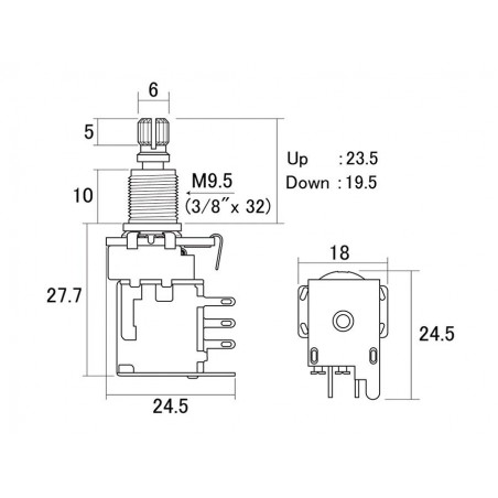 Hosco Japan H-PPUSH250B | Casa Abreu - Loja de Instrumentos Musicais