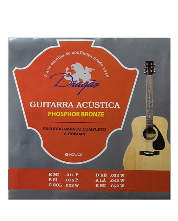 JG CORDAS GUIT ACUST DRAGAO 099 | Casa Abreu - Loja de Instrumentos Musicais