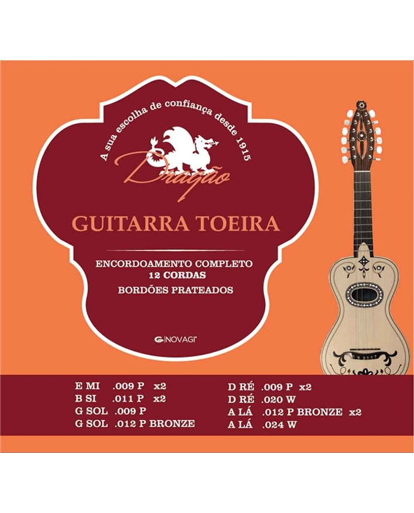 JG CORDAS GUITARRA TOEIRA NOVAGI 012 | Casa Abreu - Loja de Instrumentos Musicais