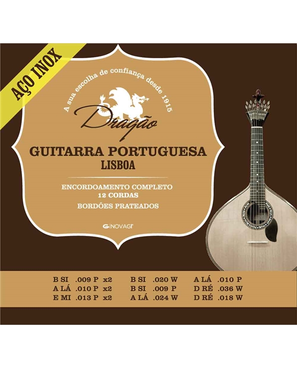 JG CORDAS GUITARRA FADO LISBOA AÇO NOVAGI  073 | Casa Abreu - Loja de Instrumentos Musicais