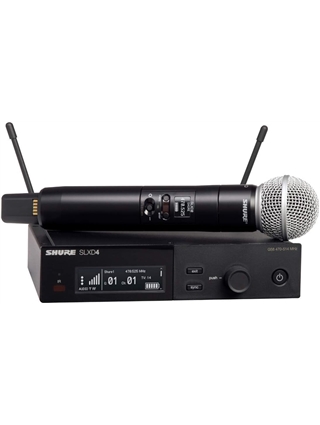 SISTEMA S/ FIOS SHURE SLXD24E/SM58 H56 | Casa Abreu - Loja de Instrumentos Musicais