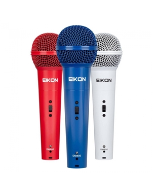 KIT 3 MICROFONES VOCAL EIKON DM800 COLOR KIT | Casa Abreu - Loja de Instrumentos Musicais
