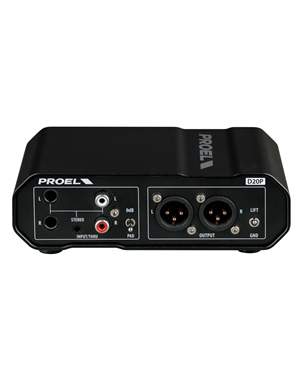 DI BOX PASSIVE 2CH PROEL D20P | Casa Abreu - Loja de Instrumentos Musicais