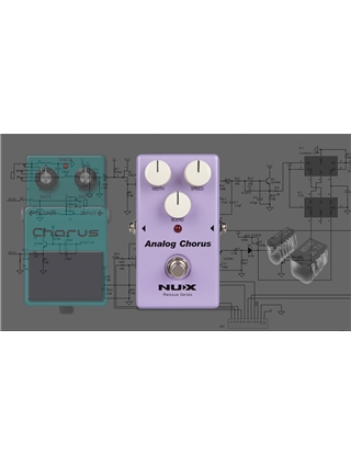 NUX ANALOG PEDAL CHORUSRS | Casa Abreu - Loja de Instrumentos Musicais