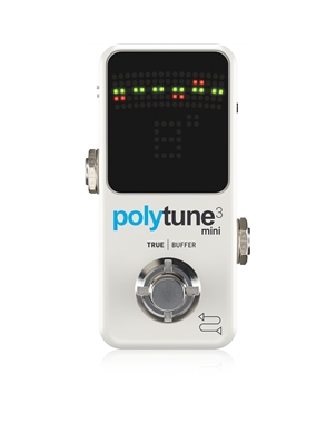 AFINADOR TC ELECTRONIC MINI 3 POLYTUNE | Casa Abreu - Loja de Instrumentos Musicais