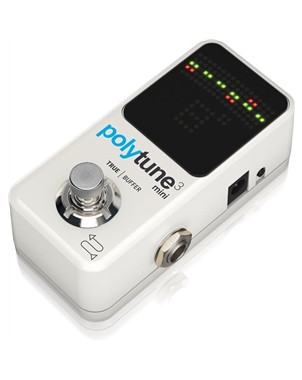AFINADOR TC ELECTRONIC MINI 3 POLYTUNE | Casa Abreu - Loja de Instrumentos Musicais