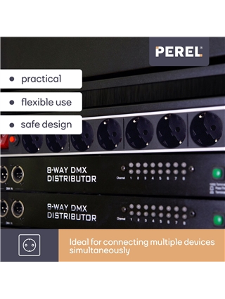 TOMADA ELÉTRICA C/8 SAÍDAS PEREL EBP08PDU-G | Casa Abreu - Loja de Instrumentos Musicais