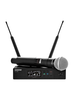 MICROFONE DE MÃO S/FIOS SHURE QLXD24E/SM58 | Casa Abreu - Loja de Instrumentos Musicais