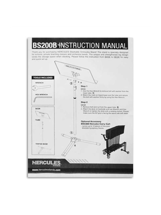ESTANTE ORQUESTRA HERCULES BS200B PLUS | Casa Abreu - Loja de Instrumentos Musicais