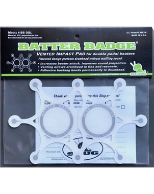 SLUG PERCUSSION Double Kick Armourphragm Batter Badge | Casa Abreu - Loja de Instrumentos Musicais