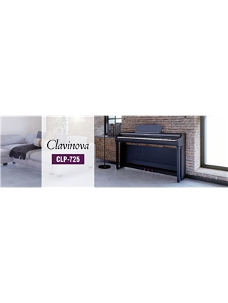 PIANO DIGITAL YAMAHA CLP725 B | Casa Abreu - Loja de Instrumentos Musicais