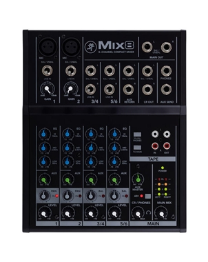 MESA MISTURA MACKIE MIX8 | Casa Abreu - Loja de Instrumentos Musicais