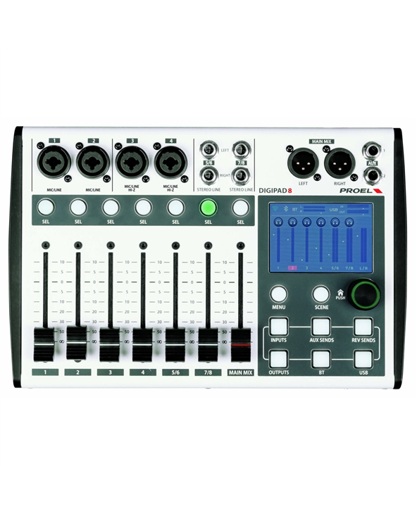 MESA MISTURA DIGITAL PROEL DIGIPAD 8 | Casa Abreu - Loja de Instrumentos Musicais